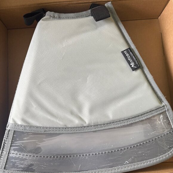 Manificent LARGE GRAY Dog Collar Cone Elizabethan Surgery NEW - Picture 2 of 5